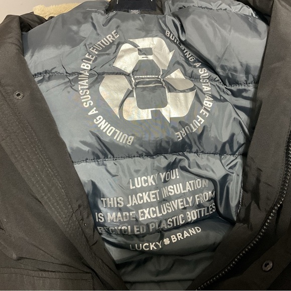 Lucky Brand Black Insulated Jacket Size S - Picture 10 of 12